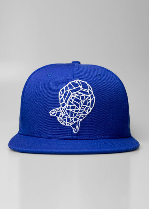 Snapback Cap Drahtgitterbohne - royal blue