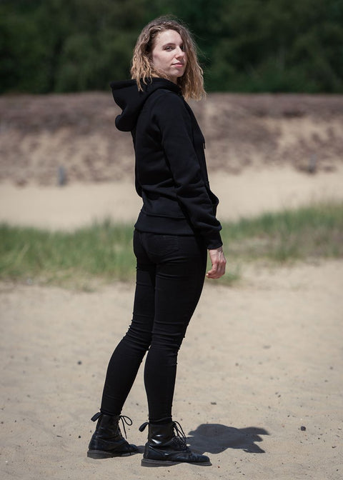 Women Conscious Hoodie OG Center - black on black