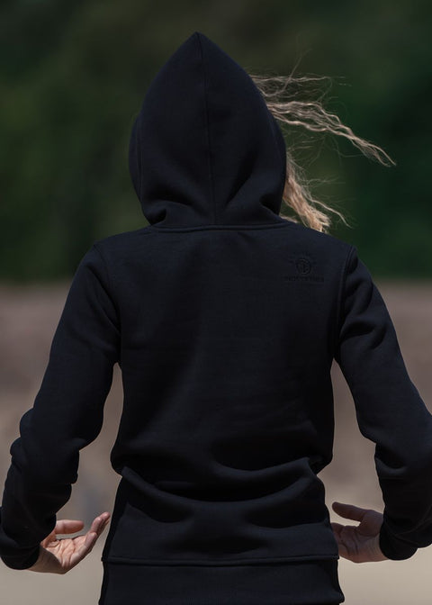 Women Conscious Hoodie OG Center - black on black