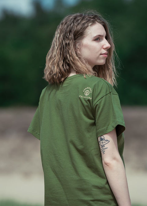 Women Conscious T-Shirt OG Center - olive green