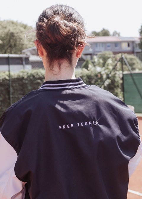 Unisex College Jacke Team - navy white