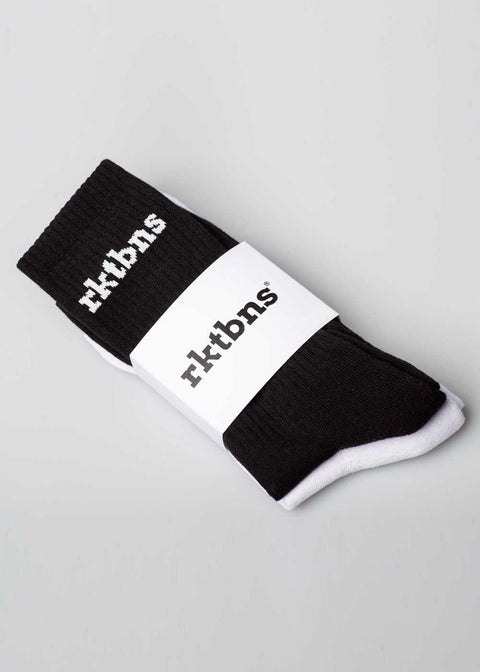 Socken OG Logo - black white 2er Pack