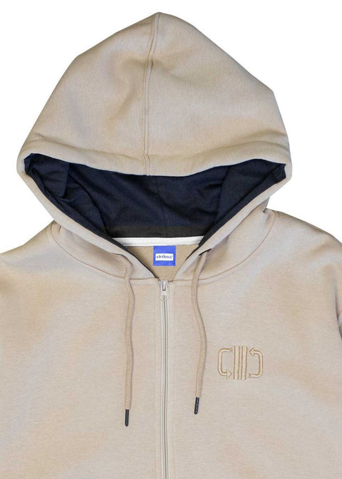 Unisex Zip-Hoodie Calm - sand