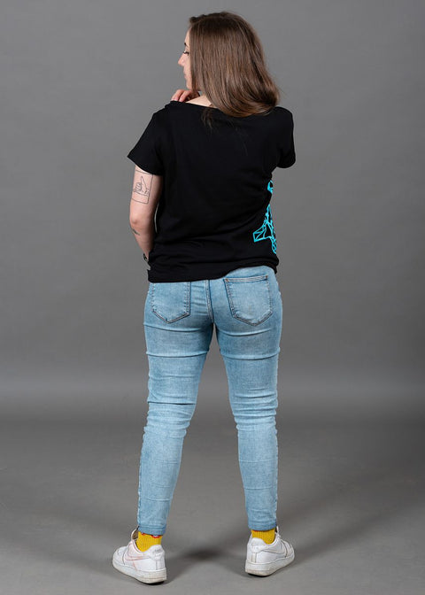 Women T-Shirt Big DGBN - black