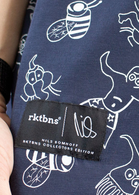 Women T-Shirt Sketch - navy