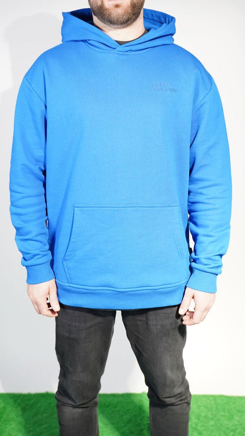 Unisex Hoodie “Love to Loot” - lazer blue