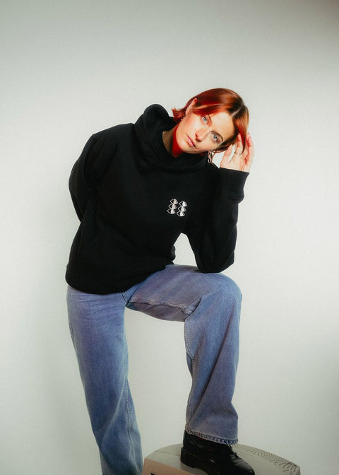 Unisex Hoodie “Collage” - black