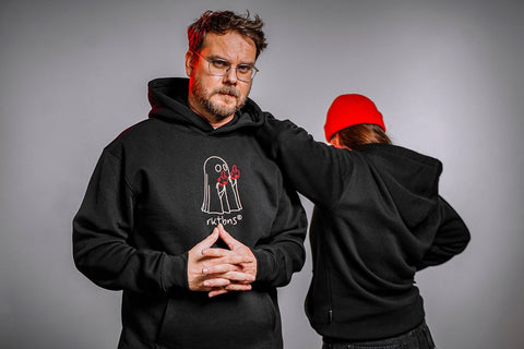 Unisex Hoodie “Ghosty” - black