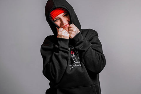 Unisex Hoodie “Ghosty” - black