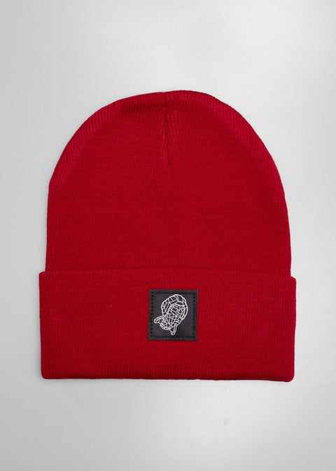 Beanie Drahtgitterbohne Patch - sweet red