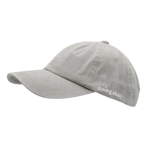 Unisex rktbns "Doing okay Dad Hat Cap" - washed light grey