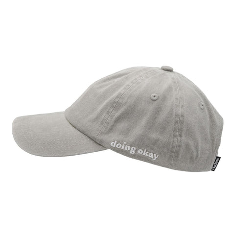Unisex rktbns "Doing okay Dad Hat Cap" - washed light grey
