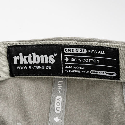 Unisex rktbns "Doing okay Dad Hat Cap" - washed light grey