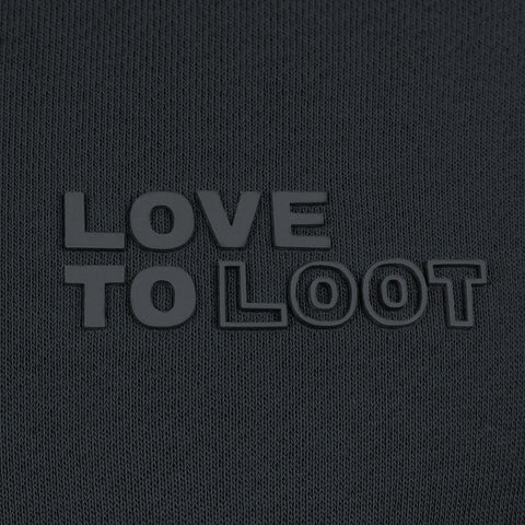 Unisex Hoodie “Love to Loot” - all black